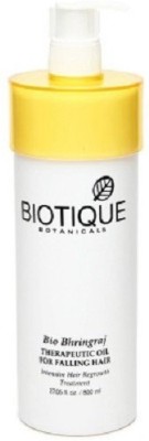 Buy BIOTIQUE Bio Bhringraj Therapeutic Oil for Falling Hair Hair Oil(800  ml) on Flipkart 