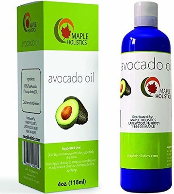

Maple Holistics Pure Avocado Oil - Deep Tissue Moisturizer for Hair, Face & Skin - Rich in Retinol & Vitamin E to Reduce Wrinkles - Supports Skin Rejuvenation & Hair Growth - 4 Oz - USA Made By Maple Holistics Hair Oil(118.28 ml)