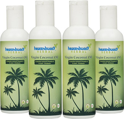 15% OFF on Healthbuddy Herbal Virgin Coconut Pack of 4 Hair Oil(800 ml) 15% OFF on Healthbuddy Herbal Virgin Coconut Pack of 4 Hair Oil(800 ml)