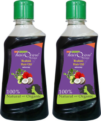 

Hairocare Brahmi - The traditional medicinal oil of India - Pack of 2 x 200 ml Hair Oil(400 ml)