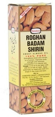 Hamdard Roghan Badam Shirin Sweet Almond Hair Oil(100 ml) available at flipkart for Rs.338