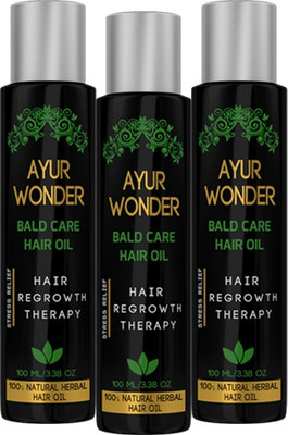 

Ayurgenie Bald care (Combo Pack) Hair Oil(300 ml)