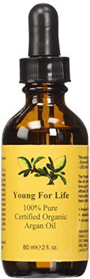 

Young4Life Organic Argan Oil Young4life - Certified, Virgin, Natural, Cold Pressed - For Your Hair, Skin, Face, Nails and Cuticals. Skin Problems Relief. Use Daily and Look Younger Like the Hollywood Beauties - Life-time No Questions Asked Guarantee! Hair