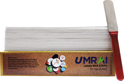 

UMRAI Waxing Strips & Waxing Knife (90 Strips + 1 Knife Combo) White Strips(420 g)