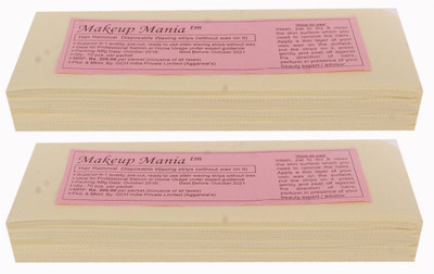 Makeup Mania Waxing Strips - Ivory-140 Pcs Strips(140 g, Set of 2)