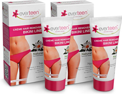 

everteen bikini hair remover creme pack of 2 Cream(100 g, Set of 2)