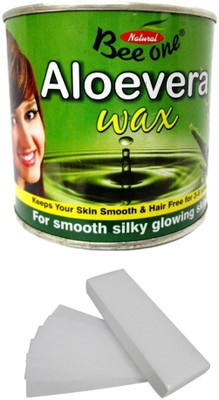 

Out Of Box Beeone Aloevera Body Wax with 100 Wax Strips Cream(600 g)