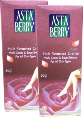 3% OFF on ASTABERRY Rose Hair Remover Cream-Pack of 2 Cream(120 g, Set of  2) on Flipkart 