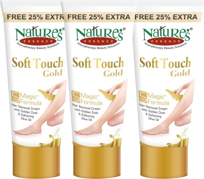 Nature's Essence Soft Touch Gold Hair Remover Cream (Pack of 3) Cream(150 g, Set of 3)