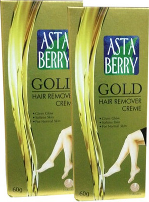 

Astaberry Gold Hair Remover Cream-Pack of 2 Cream(120 g, Set of 2)