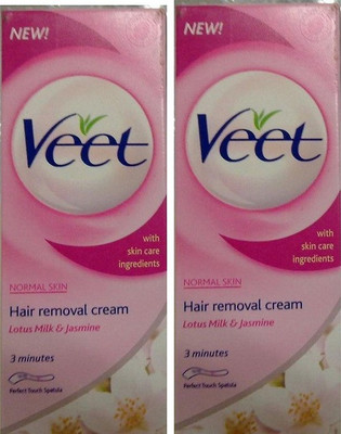 

Veet Milk & Jasmine Hair removal cream Cream(50 g, Set of 2)