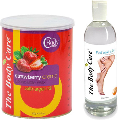 

The Body Care Strawberry Cream Liposoluble wax & Post waxing Oil Cream(1000 g)