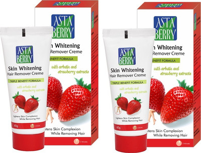 

Astaberry Skin Whitening Hair Remover (Pack Of 2) Cream(120 g, Set of 2)