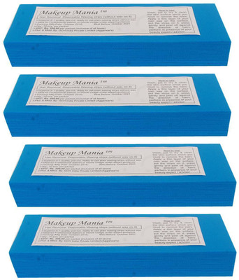 

Makeup Mania Waxing Strips - Blue-280 Pcs Strips(280 g, Set of 4)
