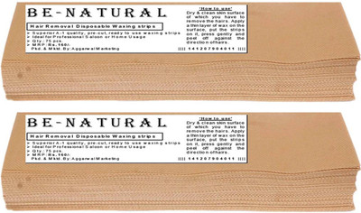 

Be-Natural Waxing Strips -90GSM Strips(140, Set of 2)
