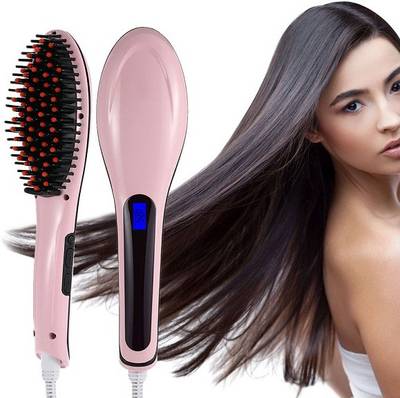 Vmore Digital Display Electronic Brush HQT-906 Hair Straightener