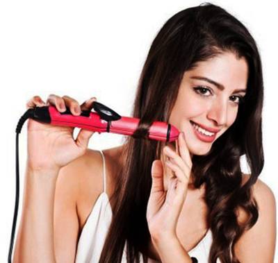Retails Infinity Nova 2009 Professional 2 in 1 Hair Straightener (Pink) 