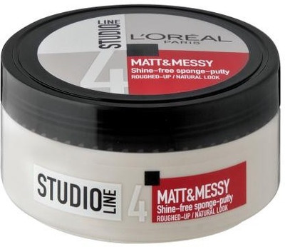 

L'Oreal Paris Studio Line 4 Matt & Messey Shine Free Sponge Putty Roughed up Natural Look Up Cream(150 ml)