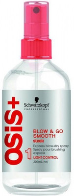 

Schwarzkopf Osis+ Blow & Go Smooth - Sleek Express Blow-Dry Spray (#1 Light Control) Hair Styler