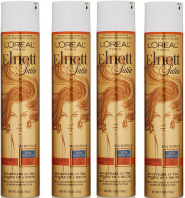 

L'Oreal Paris Elnett Satin Hairspray, Strong Hold (Pack Of 4) Spray(1248 g)