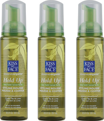 

Kiss My Face Organic Hold Up Styling Mousse (Pack Of 3) Foam(251 ml)