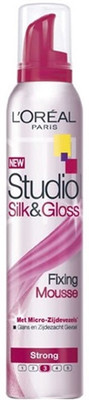 

L'Oreal Paris Studio Line Silk & Gloss Fixing Mousse Strong 3 Spray Mousse(200 ml)