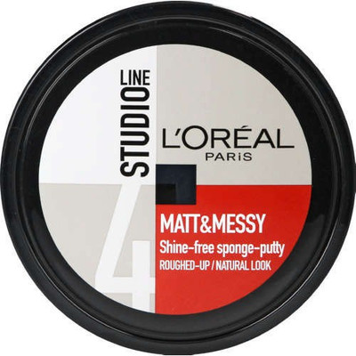 

L'Oreal Paris STUDIO 4 LINE MATT & MESSY SHINE FREE SPONGE PUTTY Cream(149 ml)