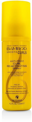Alterna Bamboo Smooth Curls Anti-Frizz Curl Re-Activating Spray (For Frizz-Free Hair) Wax(125 ml)