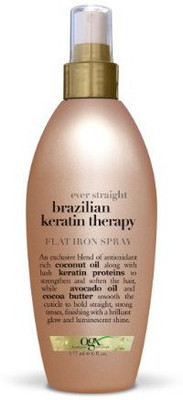 

OGX Flat Iron Spray Ever Straight Brazilian Keratin Therapy Spray(180 ml)