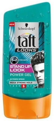 

Schwarzkopf Taft Looks Stand Up Power Gel Mega Strong Hold 5 Gel(150 ml)