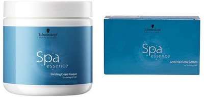 

Schwarzkopf Spa Essence Hair Care Set of 2 (1 Enriching Cream Masque + Anti Hair loss Serum) Serum(400 ml)