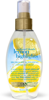 

OGX Sunkissed Blonde Lemon Highlights Highligh Activating Citrus Oil Mist Serum(118 ml)