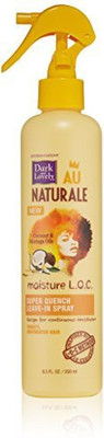 

Dark & Lovely Dark And Lovely Au Naturale Moisture L O C Super Quench Leave In Spray Spray(255 ml)