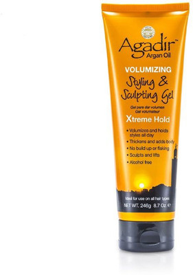 

Agadir Argan Oil Volumizing Styling & Sculpting Gel - Xtreme Hold (For All Hair Types) Gel(246 ml)