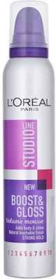 L'Oreal Paris Studio Line Boost & Gloss 7 Volume Mousse Strong Hold Mousse(200 ml)