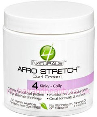 

4 Naturals Afro Stretch Curl Cream 4 Kinky Coily Cream(177 ml)