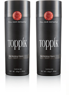 

Toppik Hair Building Fibers Black, 55g Pack of Two Spray(110 g)