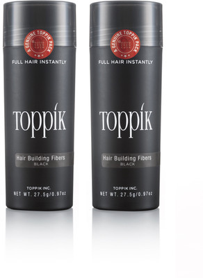 

Toppik Hair Building Fibers Black, 27.5g Pack of Two Spray(55 g)