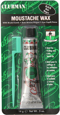 

Pinaud Clubman Moustache Wax with Free Brush/Comb Applicator Wax(14 g)