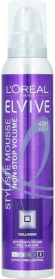 

L'Oreal Paris Elvive 48h Hold Non Stop Volume 5 Styliste Mousse Mousse(200 ml)