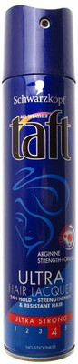 

Schwarzkopf All Weather Taft Ultra Lacquer 24 hold Strong 4 Spray Spray(250 ml)