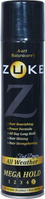 

ZUKE FOR ULTIMATE 24 HOURS HOLD.EXTRA SHINE WITH NO FLEXES Spray(250 ml)
