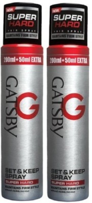Buy Gatsby Set  Keep Hair Spray  Super Hard  Quick Drying Long Lasting  Hold No Flaking  Natural Shine  Non Sticky  Easy Wash Off  Contains UV  Ray