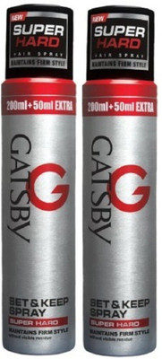 

Gatsby Super Hard Set And Keep Spray (Pack Of 2) Spray(500 ml)