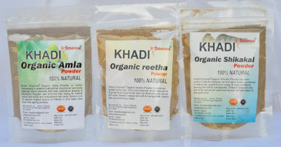 

Khadi Omorose Amla Reetha Shikakai Powder ( 3 x 100 gms )(300 g)