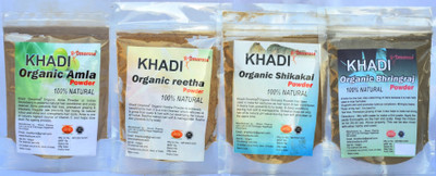 

Khadi Omorose Amla Reetha Shikakai Bhringraj Hair care Combo (4 x 100 gms)(400 g)