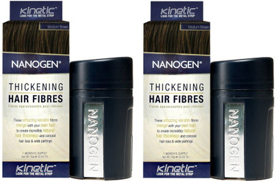 

Nanogen Thickening Hair Fibres Medium Brown - Pack of 2(15)