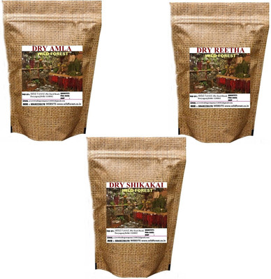 WILD FOREST Dried Amla ,Reetha & Shikakai(750 g)