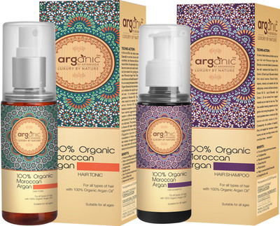 

Aryanveda Herbals 100% Moroccan Arganic Hair Shampoo & Hair Tonic(200 ml)