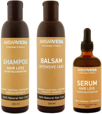 

Amsarveda 100% Natural Hair Loss Special treatment Pack(600 ml)